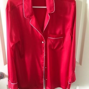 Victoria Secrets Red Satin Top